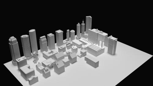 Buildings and Houses (lowpoly) preview image